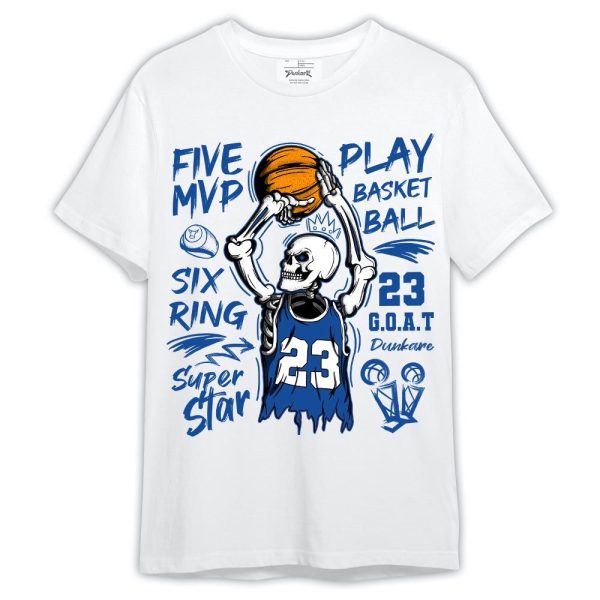 Low Space Royal 11s Shirt, 23 G.O.A.T Skeleton Shirt Outfit Matching Jordan Shirt Jezsport.com