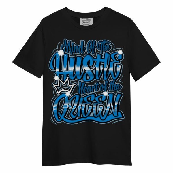 Industrial Blue 4s Shirt - Hustles Heart Queens Unisex Shirt Matching Jordan Shirt Jezsport.com