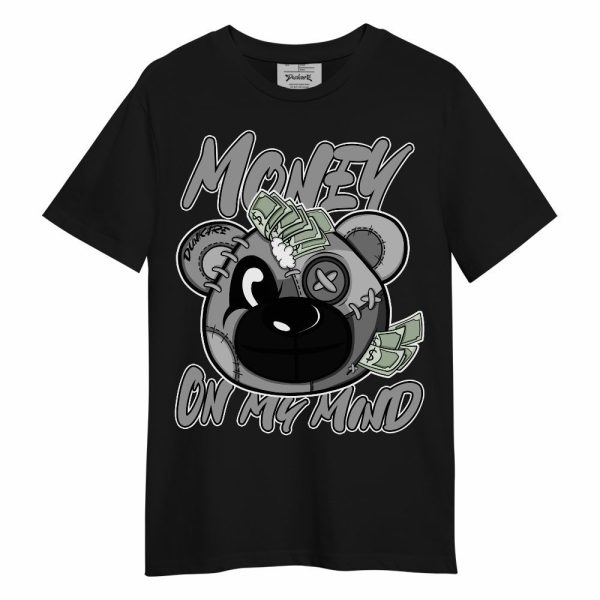 Black Wolf Grey 12s Shirt - Money On My Mind Bear Shirt Unisex Oufit Unisex Shirt Matching Jordan Shirt Jezsport.com