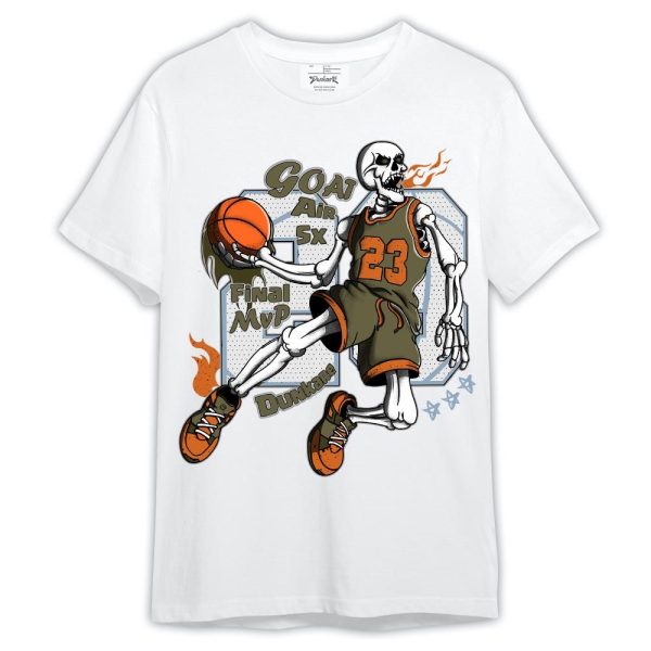 Olive 5s Shirt, 23 G.O.A.T Basketball Shirt Outfit Jezsport.com