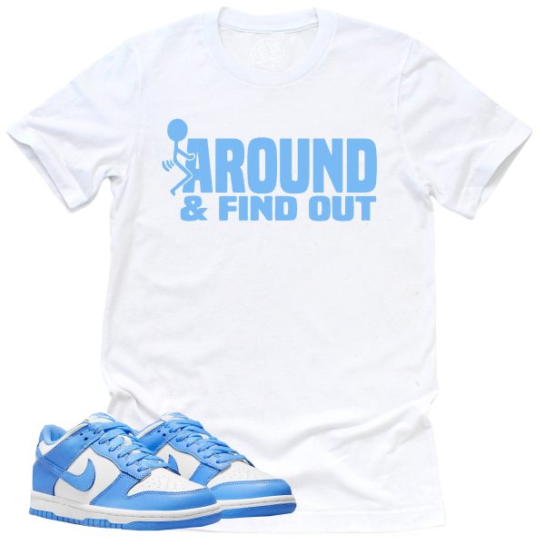 Find Out Shirt, Retro Dunk Low University Blue Sneaker Match Tee Jezsport.com