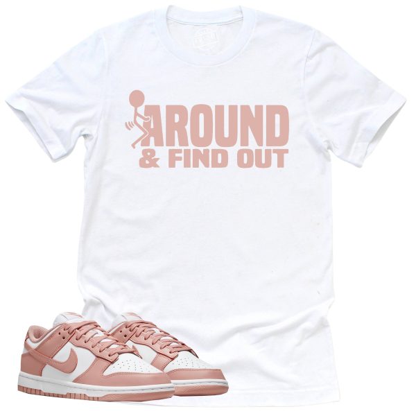 Find Out Shirt, Retro Dunk Low White Rose Whisper Sneaker Match Tee Jezsport.com