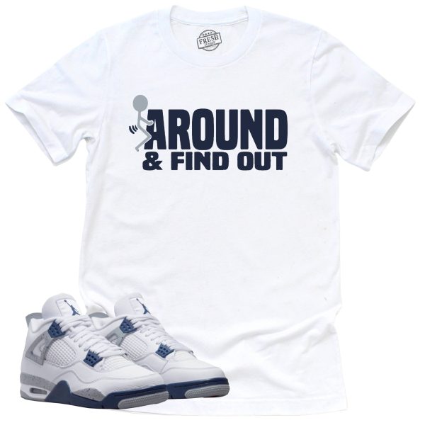 Find Out Shirt Retro Air Jordan 4 Midnight Navy Sneaker Match Tee Jezsport.com