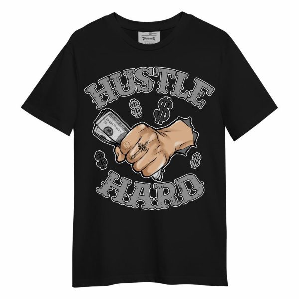 Black Wolf Grey 12s Shirt - Hustles Hard! Unisex Shirt Matching Jordan Shirt Jezsport.com