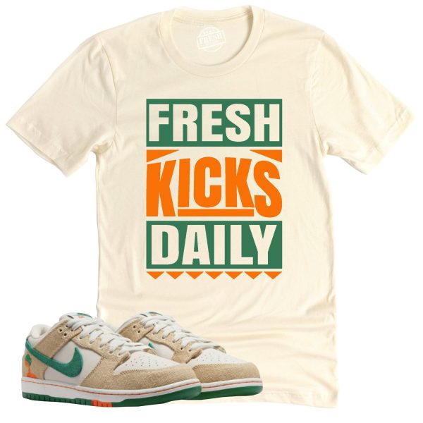 Fresh Kicks Daily Shirt Retro Dunk Low Phantom and Malachite Sneaker Match Tee Jezsport.com