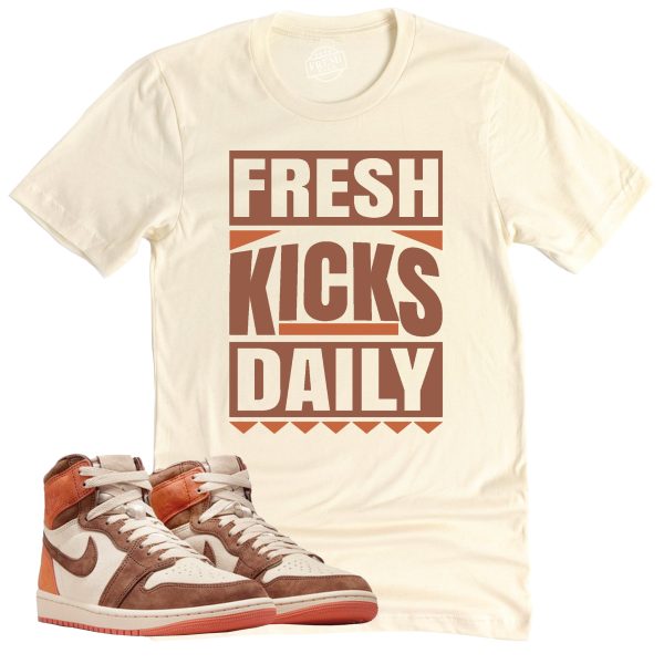 Fresh Kicks Daily Shirt, Air Jordan 1 Cacao Sneaker Match Tee Jezsport.com