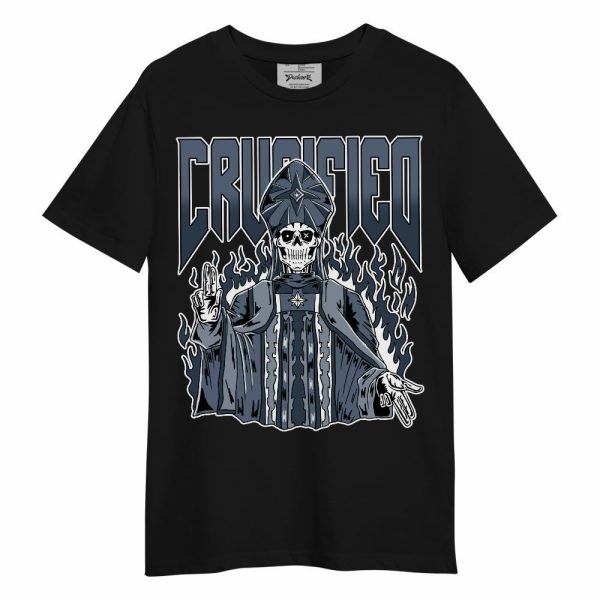 Low Diffused Blue 11s Shirt - Crucified Skeleton Unisex Shirt Matching Jordan Shirt Jezsport.com