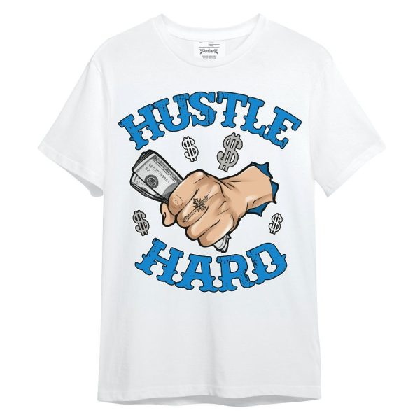 Industrial Blue 4s Shirt - Hustles Hard! Unisex Shirt Matching Jordan Shirt Jezsport.com