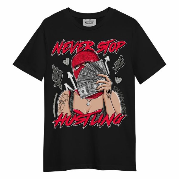 Retro Fire Red 3s Shirt - Hustling Unque Unisex Shirt Matching Jordan Shirt Jezsport.com