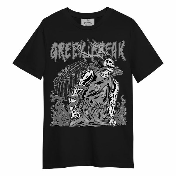 Black Wolf Grey 12s Shirt - Greek Freaks Skeleton Shirt Unisex Outfit Unisex Shirt Matching Jordan Shirt Jezsport.com