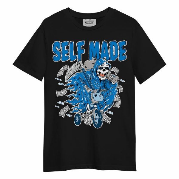 Industrial Blue 4s Shirt - Self Make Skeleton Unisex Shirt Matching Jordan Shirt Jezsport.com