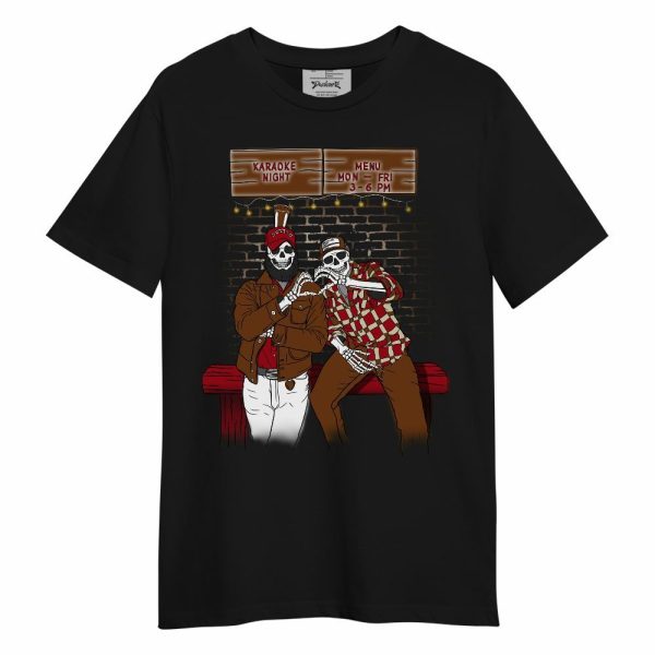 Archaeo Brown 5s Shirt, Skeleton Help Friendship Unisex Shirt Matching Jordan Shirt Jezsport.com