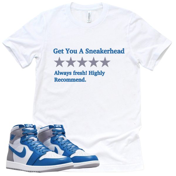 Get You A Sneakerhead Shirt Retro Air Jordan 1 True Blue Sneaker Match Tee Jezsport.com