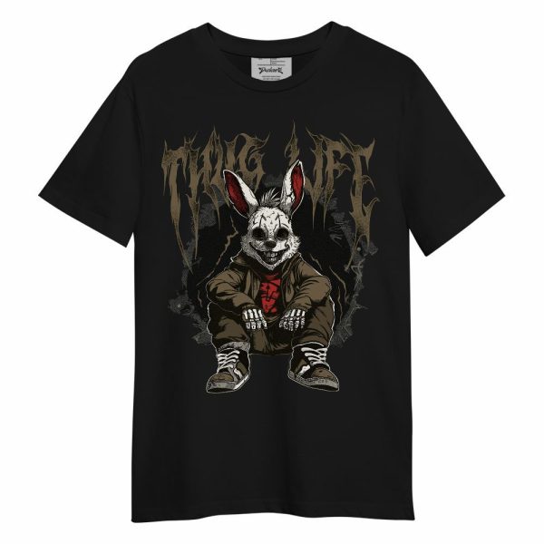 Olive 9s Shirt, Thug Life Bunny Unisex Shirt Jezsport.com