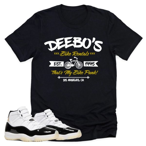 Deebo's Bike Shop Shirt, Retro Air Jordan 11 Gratitude Sneaker Match Tee Jezsport.com