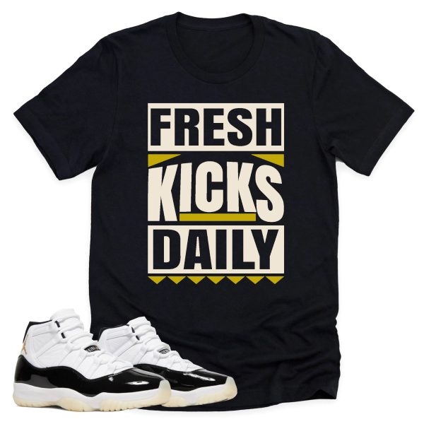 Fresh Kicks Daily Shirt, Retro Air Jordan 11 Gratitude Sneaker Match Tee Jezsport.com