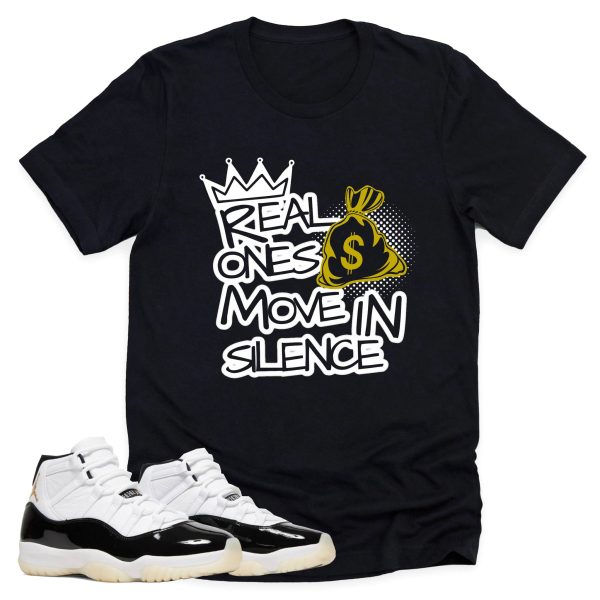 Real Ones Shirt, Retro Air Jordan 11 Gratitude Sneaker Match Tee Jezsport.com