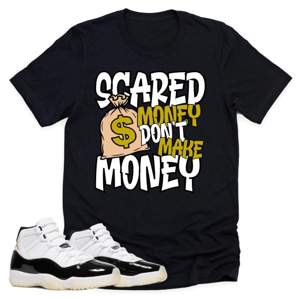 Scared Money Shirt, Retro Air Jordan 11 Gratitude Sneaker Match Tee Jezsport.com