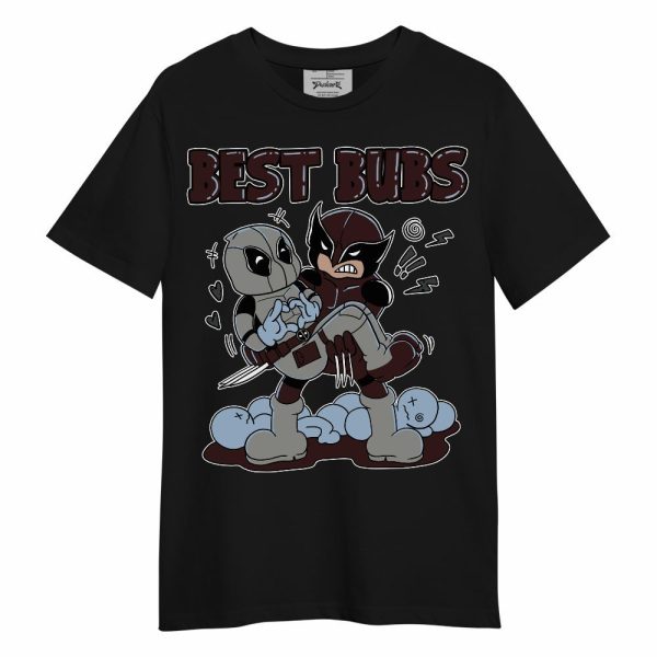 Burgundy 5s Shirt - Bubs Cartoon Unisex Shirt Matching Jordan Shirt Jezsport.com