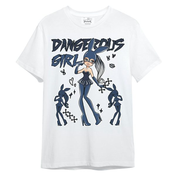 Midnight Navy 4s Shirt - Dangerous.Girl Unisex Shirt Matching Jordan Shirt Jezsport.com