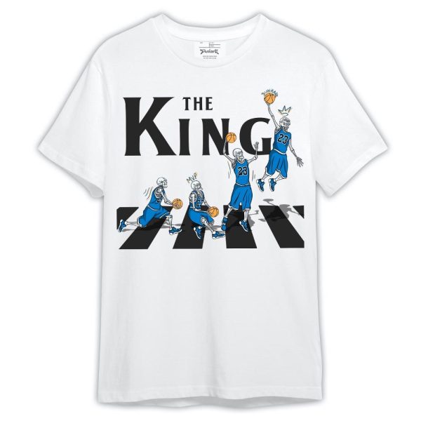 Industrial Blue 4s Shirt, The King Basketball Shirt Outfit 4 Military Blue 0605 TCD Matching Jordan Shirt Jezsport.com