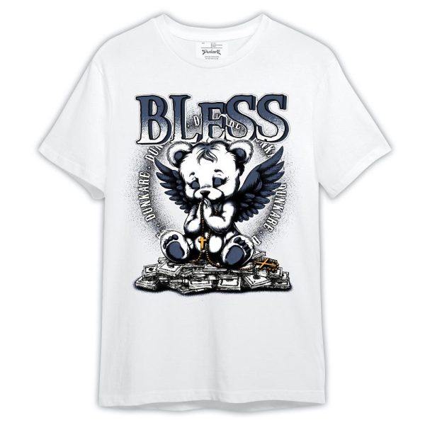 Low Diffused Blue 11s Shirt, Bless Bear Angel Shirt Outfit 1405 HDT Matching Jordan Shirt Jezsport.com