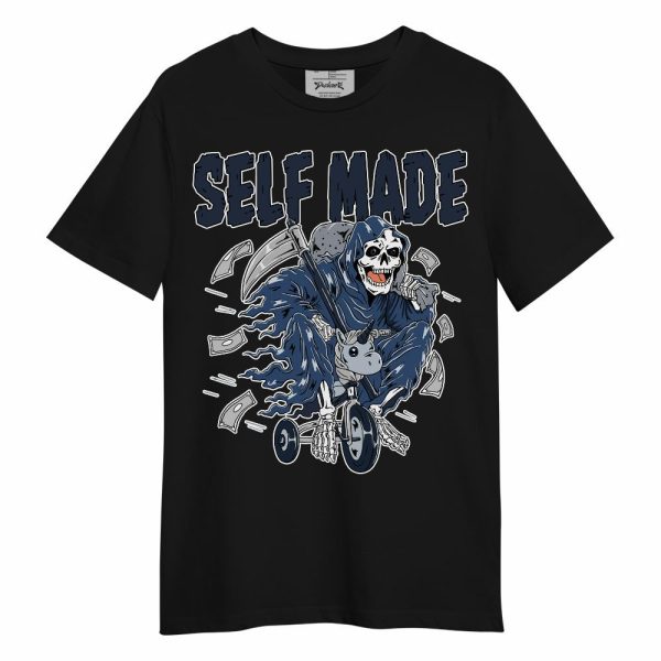 Midnight Navy 4s Shirt - Self Make Skeleton Unisex Shirt Matching Jordan Shirt Jezsport.com