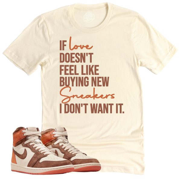 If Love Shirt, Air Jordan 1 Cacao Sneaker Match Tee Jezsport.com