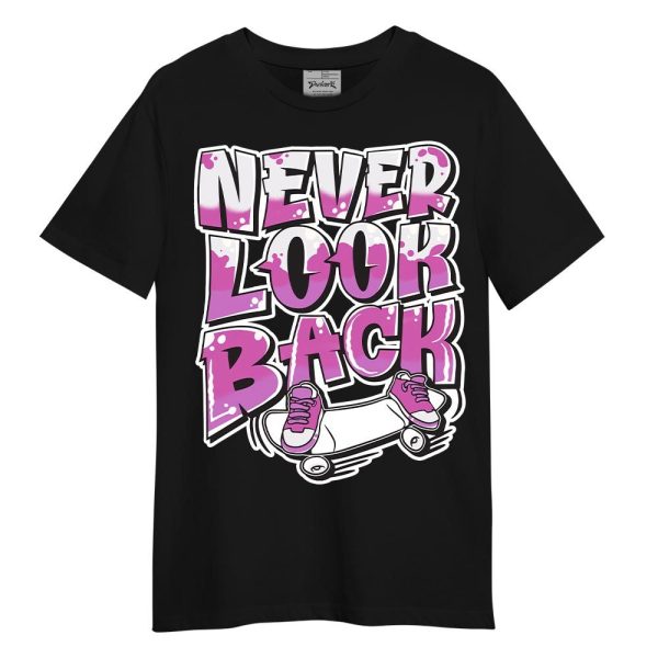 Hyper Violet 4s Shirt - Never Looking Back Graphic Shirt Unisex Matching Jordan Shirt Jezsport.com