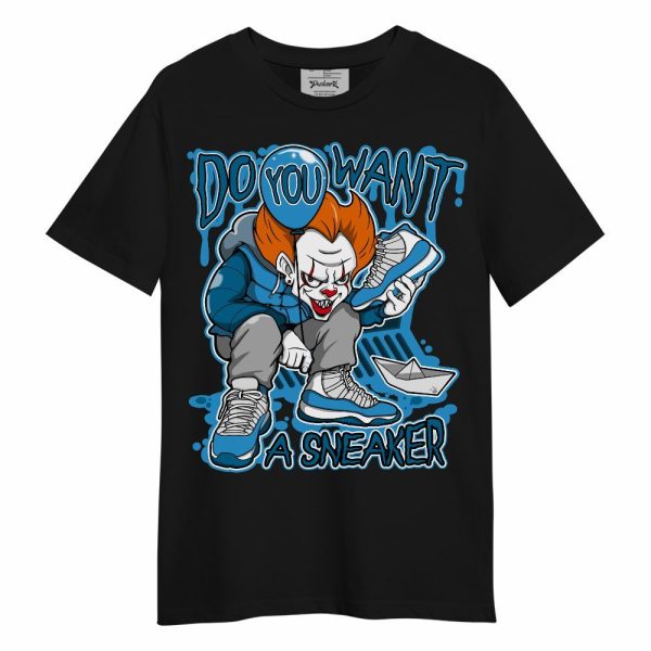 Powder Blue 9s Shirt - Clown Scary Sneakers Halloween Graphic Unisex Shirt Jezsport.com