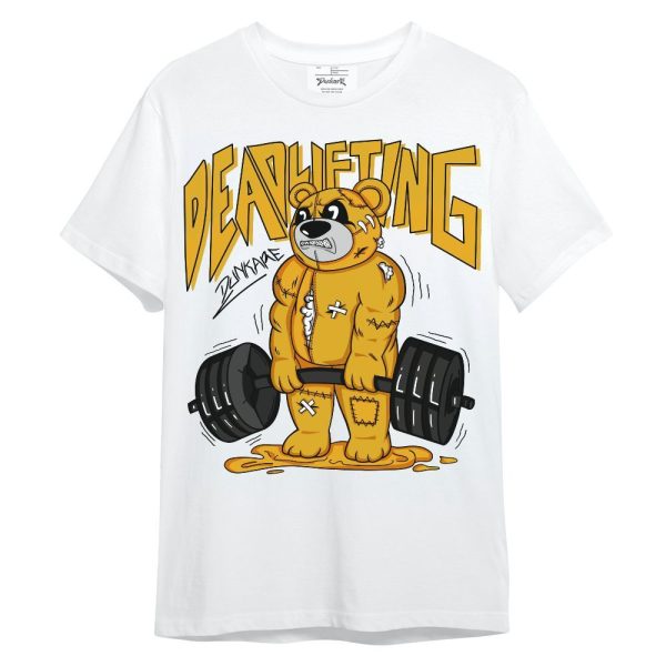 Vivid Sulfur 4s Shirt - Deadlifting Bear Unisex Shirt Matching Jordan Shirt Jezsport.com