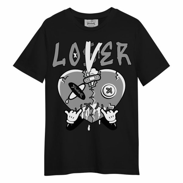 Black Wolf Grey 12s Shirt, Loser Lover Drip Heart Unisex Shirt Matching Jordan Shirt Jezsport.com