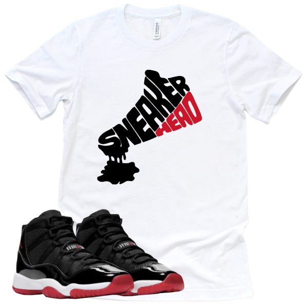 Dripping Sneakerhead Retro Air Jordan 11 BRED Sneaker Match Tee Jezsport.com