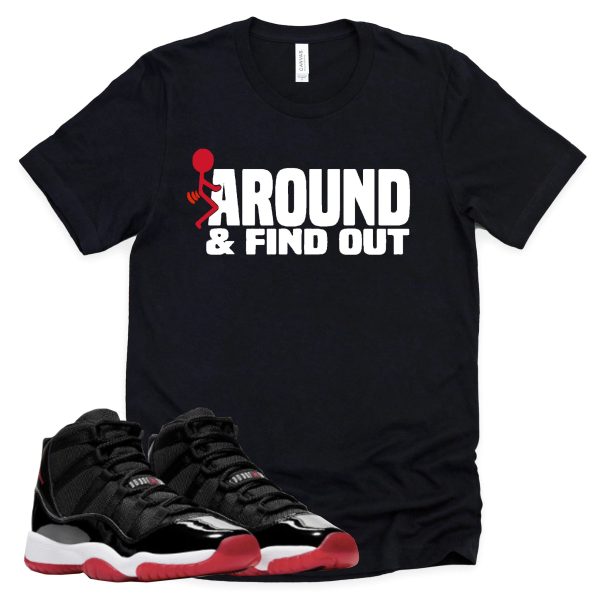 Find Out Retro Air Jordan 11 BRED Sneaker Match Tee Jezsport.com