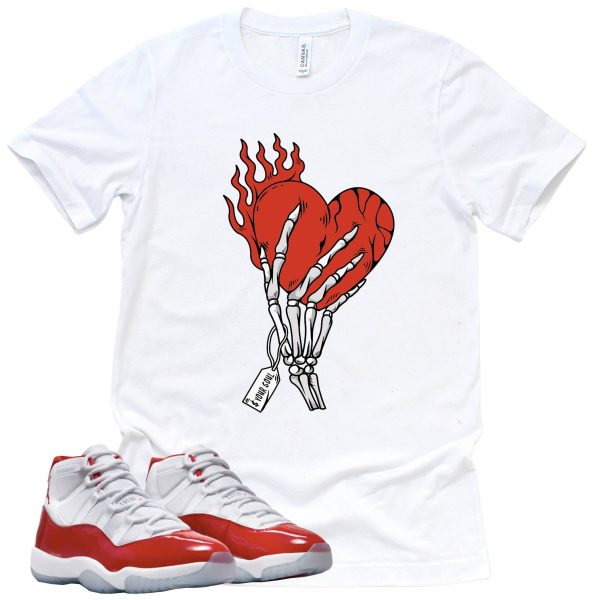 Cost Your Soul Retro Air Jordan 11 Cherry Red Sneaker Match Tee Jezsport.com