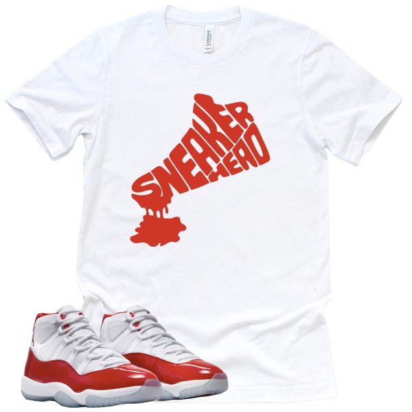 Sneakerhead Drip Retro Air Jordan 11 Cherry Red Sneaker Match Tee Jezsport.com