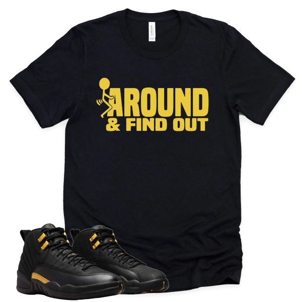 Find Out Retro Air Jordan 12 Black Taxi Sneaker Match Tee Jezsport.com