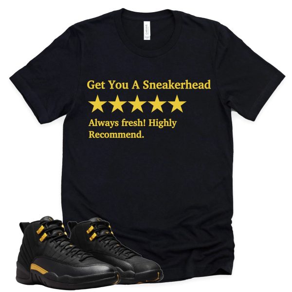 Get You A Sneakerhead Retro Air Jordan 12 Black Taxi Sneaker Match Tee Jezsport.com