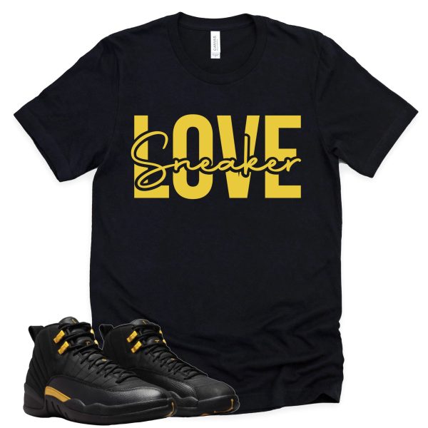 Sneaker Love Retro Air Jordan 12 Black Taxi Sneaker Match Tee Jezsport.com