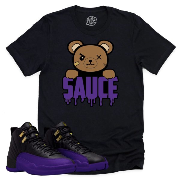 Sauce Retro Air Jordan 12 Field Purple Sneaker Match Tee Jezsport.com