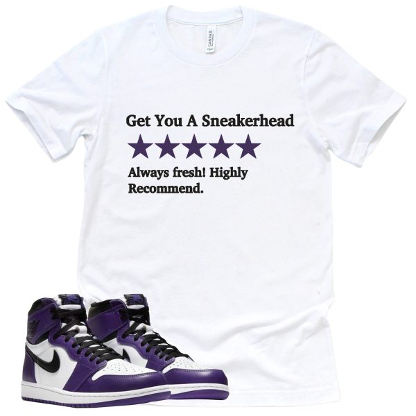 Get You A Sneakerhead Shirt Court Purple 1s Sneaker Match Tee Jezsport.com