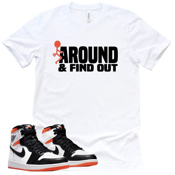 Find Out Shirt Retro Air Jordan 1 Electro Orange Sneaker Match Tee Jezsport.com