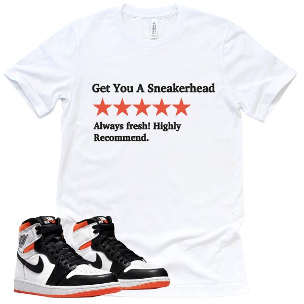 Get You A Sneakerhead Shirt Retro Air Jordan 1 Electro Orange Sneaker Match Tee Jezsport.com