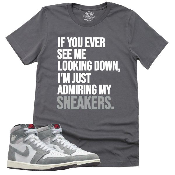 Admiring My Sneakers Shirt Washed Heritage 1s Sneaker Match Tee Jezsport.com