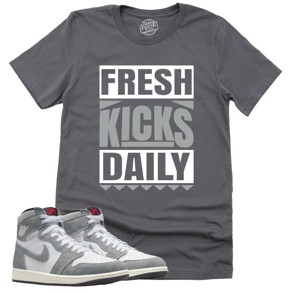 Fresh Kicks Daily Shirt Retro Air Jordan 1 Washed Heritage Sneaker Match Tee Jezsport.com