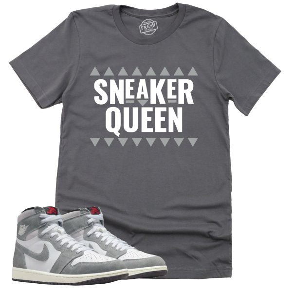 Sneaker Queen Shirt Retro Air Jordan 1 Washed Heritage Sneaker Match Tee Jezsport.com