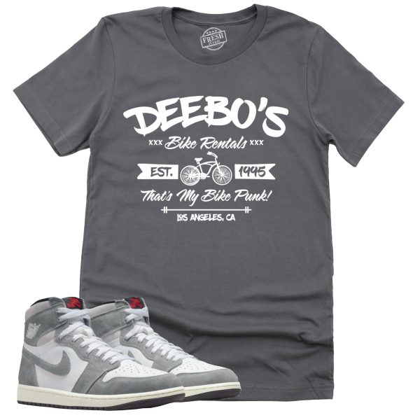 Deebo's Bike Shop Shirt Retro Air Jordan 1 Washed Heritage Sneaker Match Tee Jezsport.com