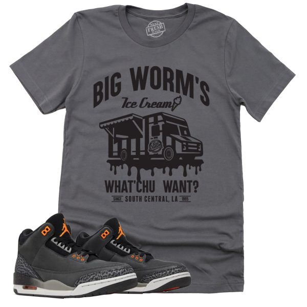 BW's Ice Cream Shop Shirt, Retro Air Jordan 3 Fear Sneaker Match Tee Jezsport.com