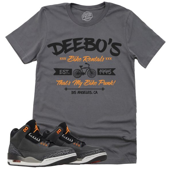 Deebo's Bike Shop Shirt, Retro Air Jordan 3 Fear Sneaker Match Tee Jezsport.com