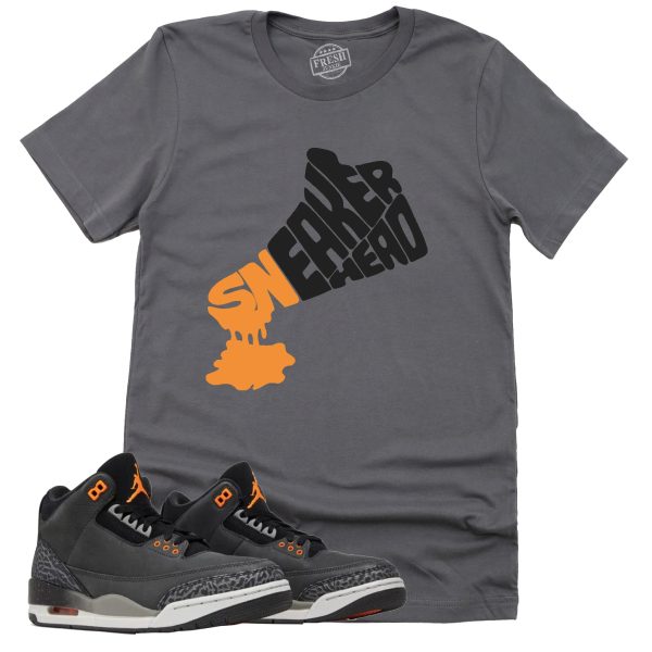 Dripping Sneakerhead Shirt, Retro Air Jordan 3 Fear Sneaker Match Tee Jezsport.com